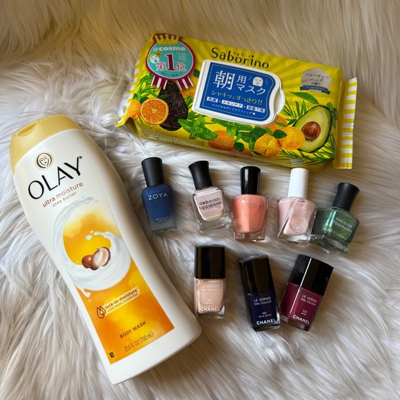 10 New and Used Face Body and Nails Beauty Makeup Combo